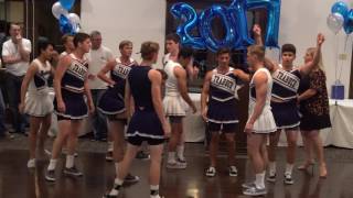 THHS Cheer  Banquet 2017 all highschool male cheerleader performance