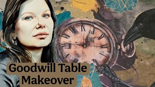 Goodwill Table Makeover with @MadebyMarley Decoupage Paper