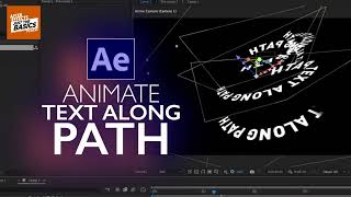 Animate TEXT along path in After Effects! Fast Tutorial! #aftereffectstutorial
