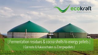 ECOKRAFT - Fermentation residues & cocoa shells to energy pellets