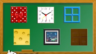 Objetos Cuadrados | Square Objects | Figuras Geométricas Para Niños en Ingles y en Español
