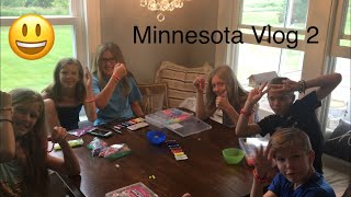 MINNESOTA VLOG #2! (Making Bracelets, Treehouse, Swimming, Sleepover!)