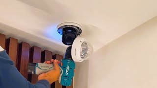Hikvision Indoor CCTV Dome Camera  fixing in Ceiling #cctvcamera #cctv #camerainstallation #security