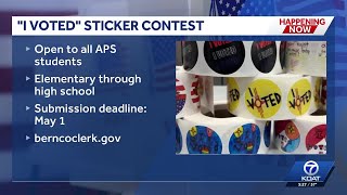 I Voted Sticker Contest Underway in Bernalillo County