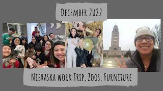 December 2022: Nebraska Work Trip, Zoos, New Furniture