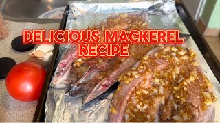 Simple But Delicious Baked Mackerel  #food #mackerel #baked #foodpreparation
