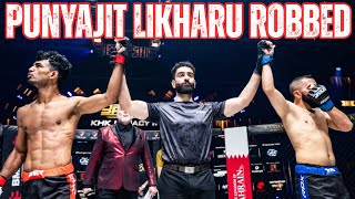 Indian fighter robbed? Punyajit Likharu vs Awan Aqib ends in a DRAW!