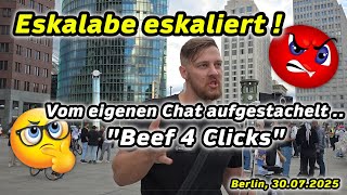 😱Eskalabe eskaliert 🤬"Beef 4 Clicks" ❓Empörungs-Unterhaltung🤡