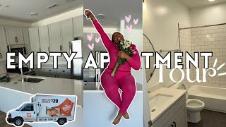 EMPTY LUXURY APARTMENT TOUR💗|FIRST TIME SEEING LUXURY APARTMENT (Emotional reaction)