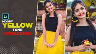 Moody Yellow Tone Retouching in Lightroom - Lightroom editing - KR Pictures