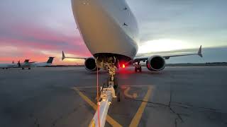 Sunrise Air Canada Boeing 737 Max 8 Pushback