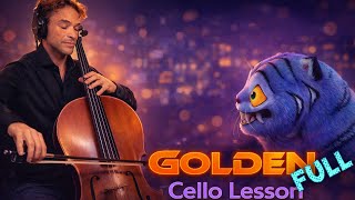 GOLDEN (K-Pop Demon Hunters) – Cello Lesson | Easy, Intermediate & OST Versions (Members Only)