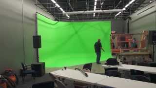 Pro Cyc green screen studio install at NewTek, Inc. headquarters