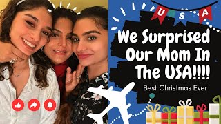 Surprising Amma in USA 🥳🎄🎡 | Canada To Houston | Shopping | Rides | Asha | Uthara | Keerthana