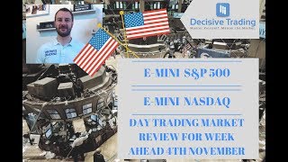 E-Mini S&P 500 and E-Mini NASDAQ Day Trading Market Review for Week Ahead 11th November