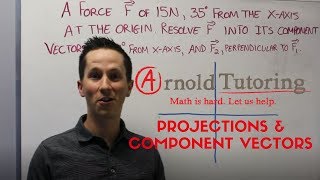 Vectors: Using Projections to Find Component Vectors