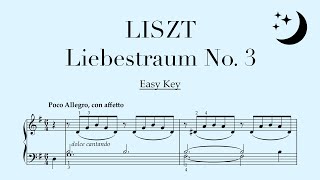 Liszt Liebestraum No. 3 - Easy Arrangement (Easy key: G major)