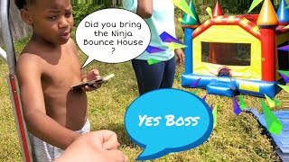 Little Boss Man Booked a Bouncer for Easter Party / Bounce House Business