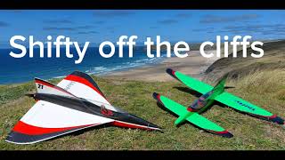 RC plane 'SHIFTY ' off the cliffs