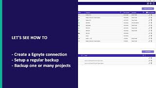 Learn how to easily backup your Egnyte project data