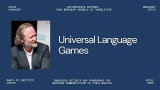 Universal Language Games with David Krakauer