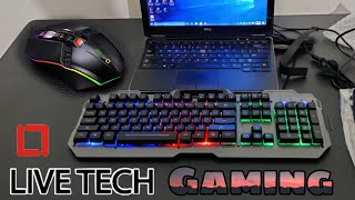 Unboxing Live Tech Evon RGB  Gaming Combo with LED  Keyboard & Mouse  best price in Tamil review