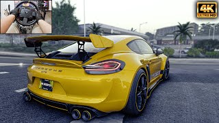 Porsche Cayman GT4 Wasp Edition - The Crew Motorfest | Thrustmaster TX - Gameplay Steeringwheel