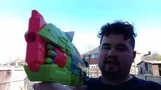 I am trying my 7 Nerf guns out