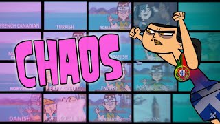 Total Drama Theme Song but it's ALL TWENTY Language Dubs at Once