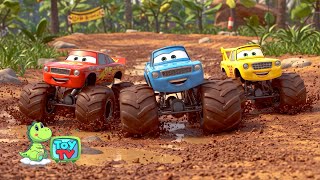 Monster Truck car Washing Song + More Nursery Rhymes & Kids Songs -Toy tv