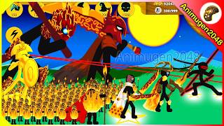 🔥UNSTOPPABLE! I Created a Fire Army with EPIC FINAL BOSS, Wrathnar | Stick War Legacy | Animugen2048
