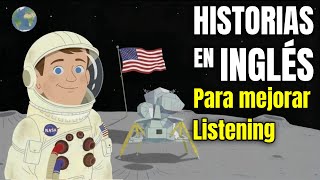 The Incredible Story of the First Man on the Moon | Short Stories to Learn ENGLISH✔️