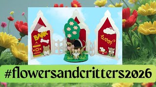 #flowersandcritters2026 - Tri Fold Doghouse Card