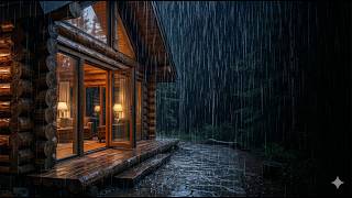 Calm Night Rain Sounds for Sleeping | Forest Ambience, Relax, Focus, Study