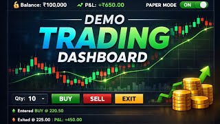 Modern Demo Trading Dashboard | Next.js + TypeScript Paper Trading App