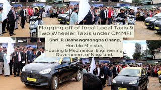 FLAGGING OFF OF NEW LOCAL TAXIS AND TWO WHEELER IN NOKLAK DISTRICT 😊