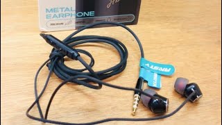 Unboxing ANSTY Bass Sound A Headset Designed For Sports Enthusiasts Metal Earphone E-029