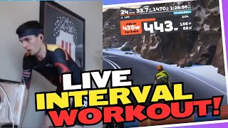 FTP and VO2 Max Intervals on Alpe du Zwift | LIVE Workout