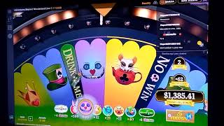 adventures beyond in wonderland live mistery 4x on 5 wonderspin