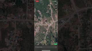 Newnan, GA tornado path on google maps