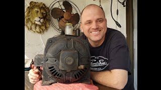 Vintage 1935 General Electric (GE) type SCR 1 HP Repulsion-Induction Electric Motor Restoration.