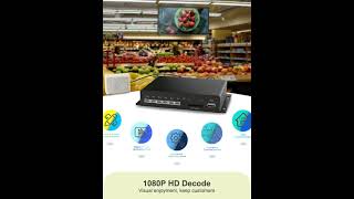 Motion Human body Sensor Inductor RS232 Control Full HD Advertising Media Player Box