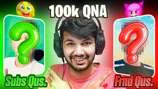 100k Special Face QNA Video 🔥 || Rohit Gamer QNA Video