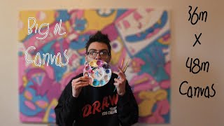 Painting My Biggest and Coolest Canvas - JS93art