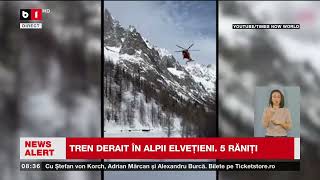 TREN DERAIAT DE AVALANȘĂ ÎN ALPII ELVEȚIENI_Știri B1TV_17 febr. 2026