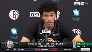 Nolan Traore reflects on his performance against the Celtics