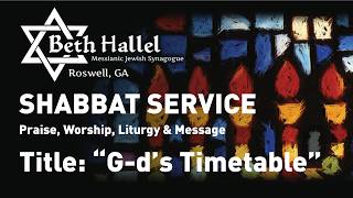 G-d's Timetable | April 3-4, 2026