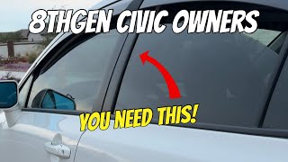 How To Install OEM Window Vinyl | 8th Gen Civic
