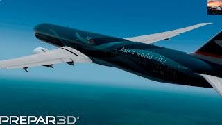 [P3D] Cathay Pacific 777-200LR Departing HONG KONG | HD