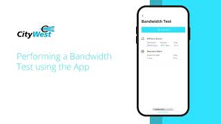 Performing a bandwidth test